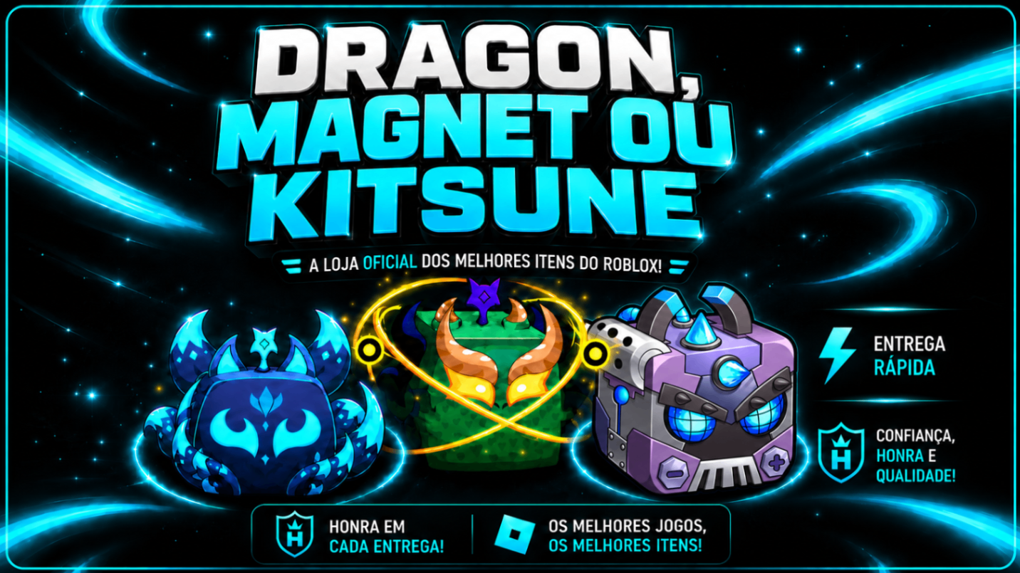 🐲🤖🦊DRAGON, MAGNET OU KITSUNE NO INVENTÁRIO📦