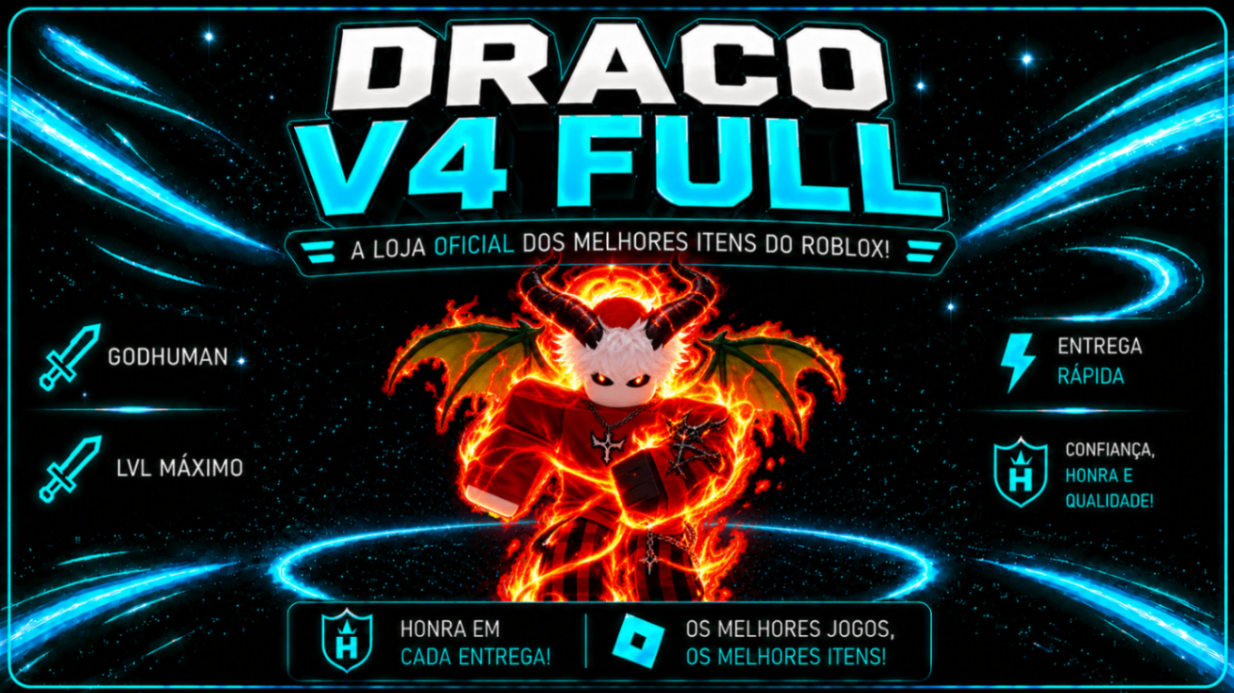 🐲🔥DRACO V4 FULL + 🥊 GODHUMAN + ⚔️ CDK + 🔫 SOUL GUITAR + 🌟 LVL MÁXIMO