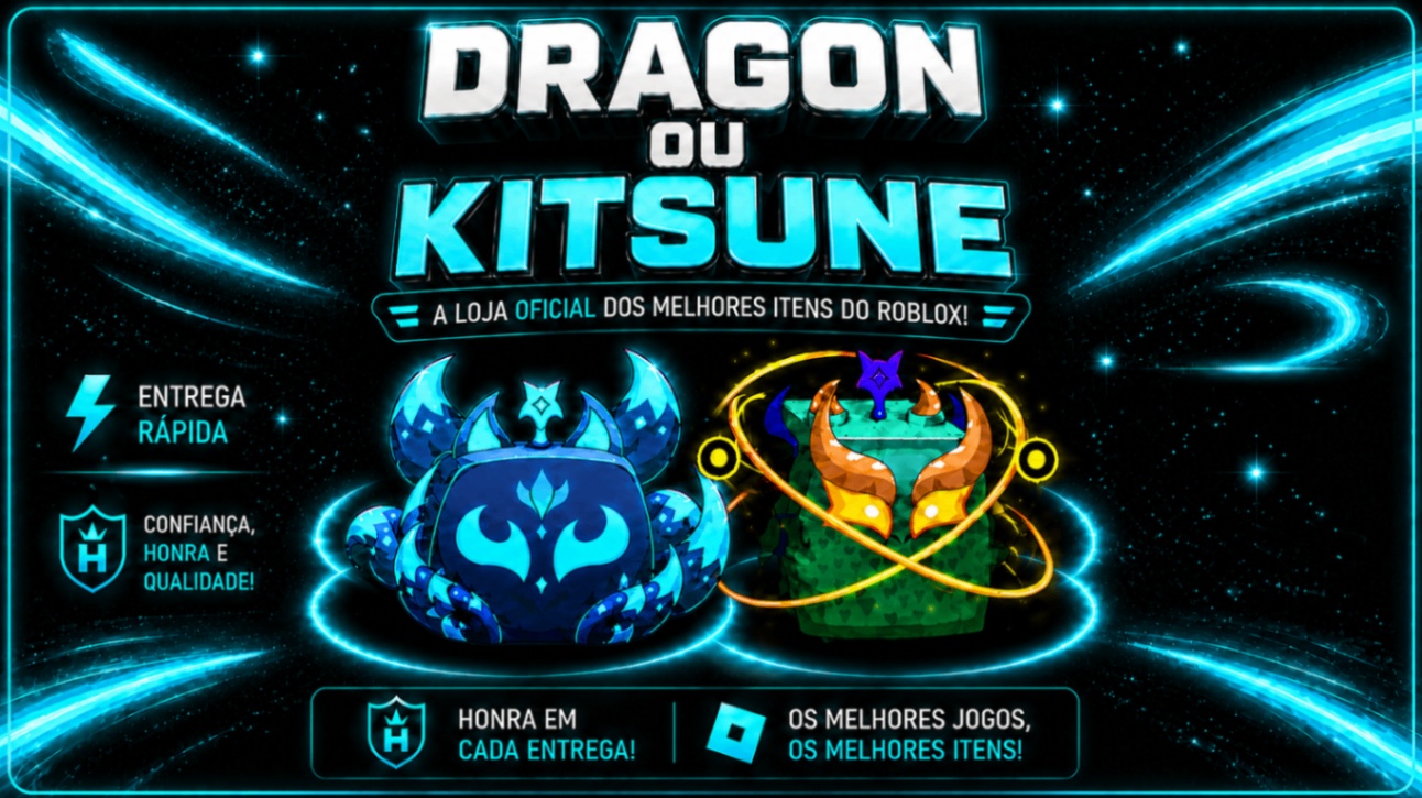 🦊🐲DRAGON OU KITSUNE NO INVENTÁRIO📦