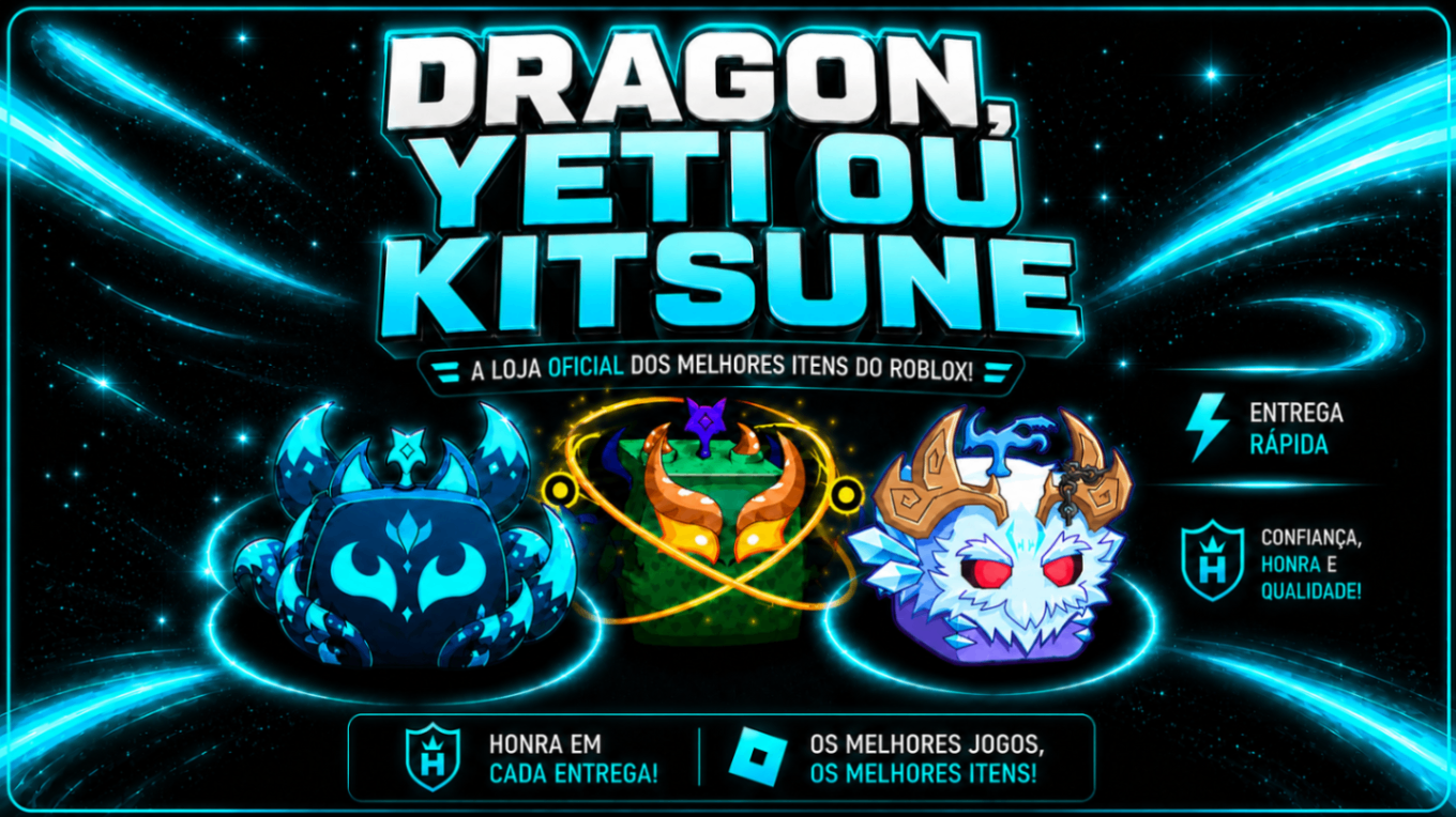 🐲❄️🦊 DRAGON, YETI OU KITSUNE NO INVENTÁRIO📦