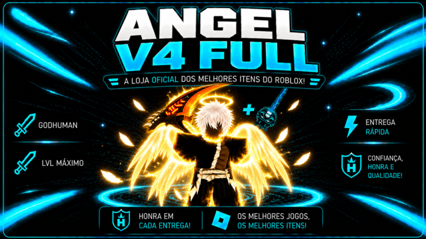 👼ANGEL V4 FULL + 🥊GOD HUMAN + ⚔️ CDK + 🔫SOUL GUITAR + 🍉90% FRUTA MÍTICA