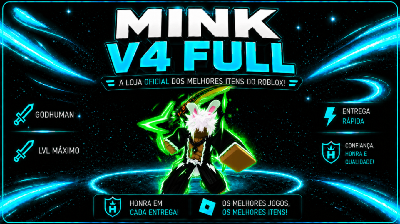 🐇MINK V4 FULL + 🥊 GODHUMAN + ⚔️ CDK + 🔫 SOUL GUITAR + ⭐ LVL MÁXIMO